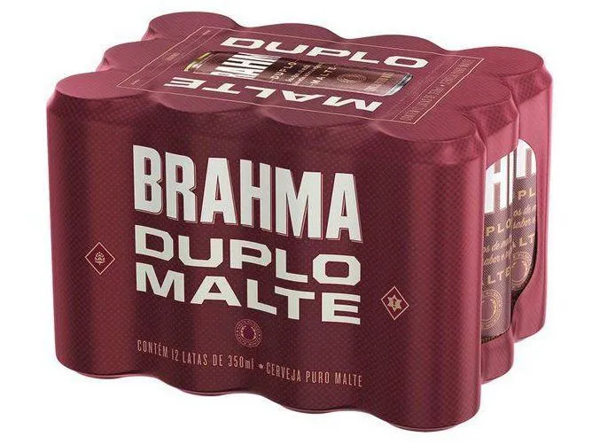 (Adicionar 3) Cerveja Brahma Duplo Malte 12 Un. 350ml